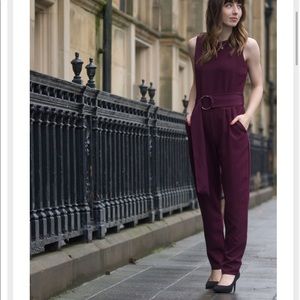 Dorothy Perkins maroon jumpsuit. NWT